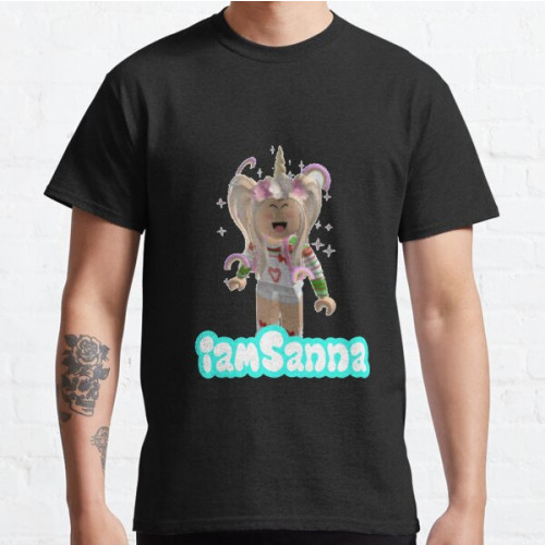 iamSanna Loves Unicorns BLACK Classic T-Shirt RB1409